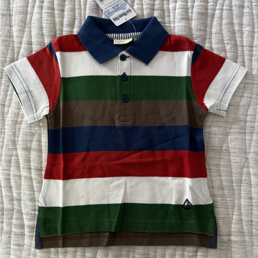 Jojo Maman Bébé stripe polo shirt 2-3 years